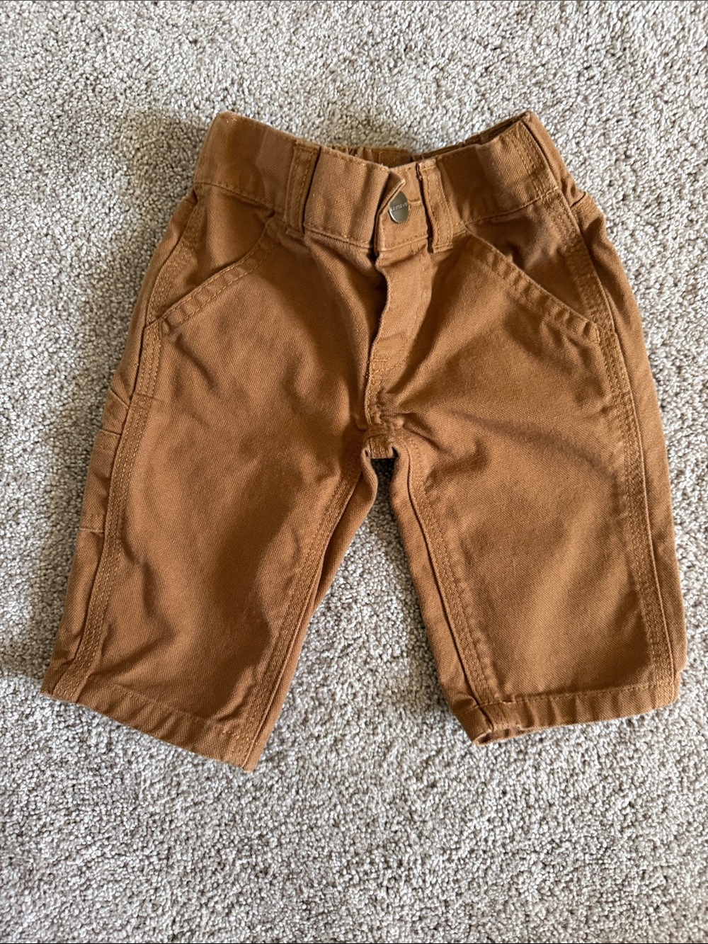 Carhartt Kids Tan/Brown Canvas Utility Shorts
